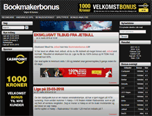 Tablet Screenshot of bookmakerbonus.dk